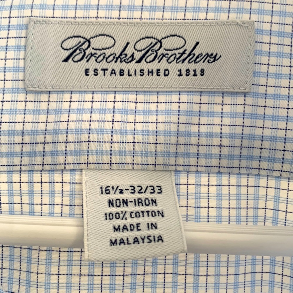Brooks Brothers Casual Blue Button Down 16.5